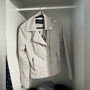 Guess leather coat size small